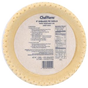 9" Unbaked Pie Shells | Packaged