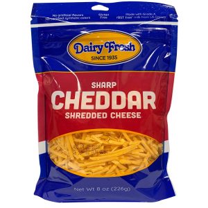 Shredded Sharp Cheddar Cheese | Packaged