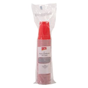16oz Red Plastic Cups | Packaged