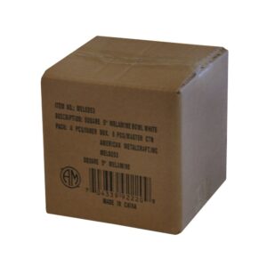 5" White Square Bowl | Packaged