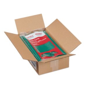 Hunter Green Plastic Table Cover | Packaged