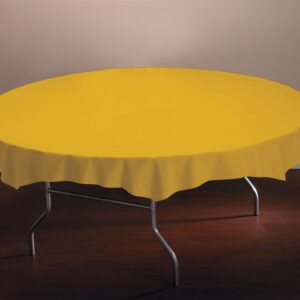 TBLCVR PLAS YEL 82" OCTY RND 12CT | Styled