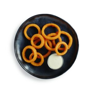 Battered Whole Onion Rings | Styled