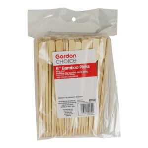 Paddle Bamboo Picks 6″ 100ct | Packaged