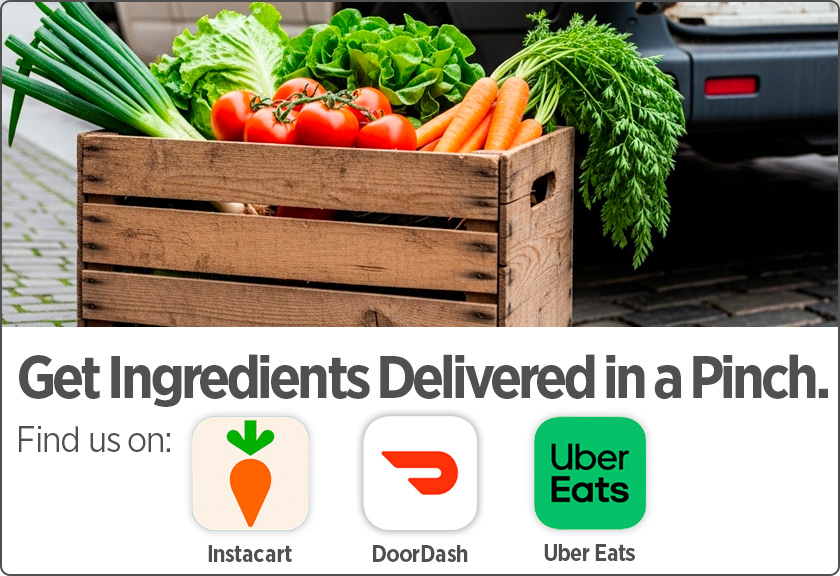 Get ingredients delivered in a pinch